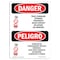 Signmission Safety Sign, OSHA, 14" Height, Rigid Plastic, Toxic Fumigant Storage Poisonous Spanish OS-DS-P-1014-VS-1592 - alternate 1